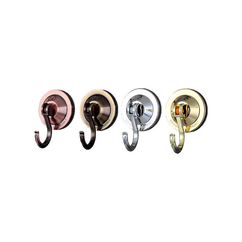 NL HOME Powerful Wreath Hangers for Window or Glass Door, 4-Pack Powerful Suction Cup Hooks Utility Hooks, Antique Gold - Image 4